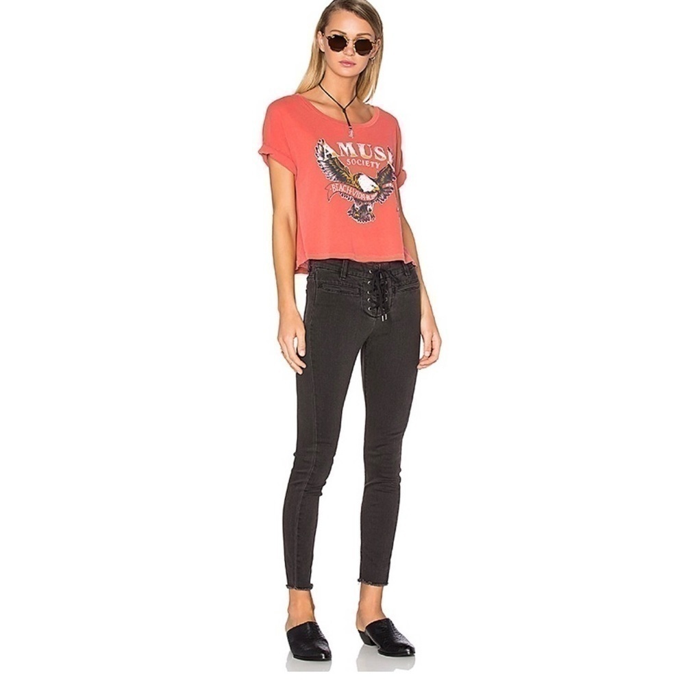 Amuse Society Soho Jean In Washed Black Size 29